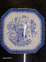 Spode angol jelzett porcelán tányér négyszögletes orientális dísztányér kínáló tál