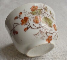 Antik vadrózsa mintás porcelán bögre , csésze , komacsésze 10,6 x 6,5 cm +fül