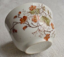 Biedermeier vadrózsa mintás porcelán bögre , csésze , komacsésze 10,6 x 6,5 cm +fül