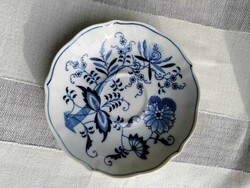 Blue danube porcelain cup coaster with onion pattern