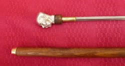 József Ferenc handle dagger stick, walking stick with retractable blade