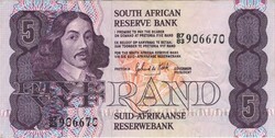 5 rand 1981-89 Dél Afrika 2.