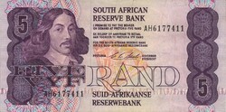 5 rand 1990-94 Dél Afrika 2.
