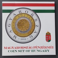 Magyarország pénzérméi 2012, Proof, tükörveret, dísztokban!