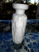 Zsolnay  porcelán  váza  ritka szocreál - kohászok 20 cm