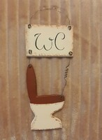 Toilet (wc) marking door sign