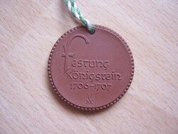 German porcelain commemorative medal - Johann Friedrich Böttger, Königstein