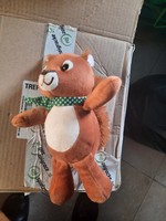Plush toy, squirrel, kinder ferrero, with green scarf, negotiable