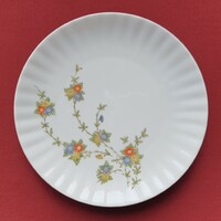 Wunsiedel Bavaria német porcelán kistányér süteményes tányér virág mintával