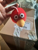 Plüss játék, piros Angry bird,  Alkudható