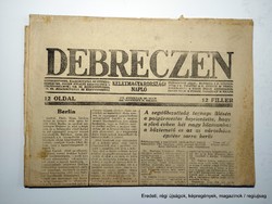 1930 november 26  /  DEBRECZEN  /  Ajándékba :-) Eredeti, régi ÚJSÁG Ssz.:  26558