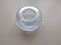 Kicsi kristály gömb váza / gyertyatartó