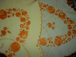 Tablecloth with Kalocsa pattern - 85 cm-80 cm, beautiful professional handwork