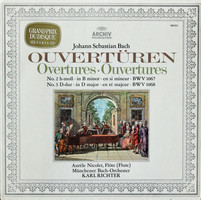 Bach -Nicolet,Richter - Overtures (No. 2 H-moll BWV 1067 / No. 3 D-dur BWV 1068) (LP, RP)