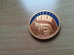 Olaszország  -   ECU sorozat 1993, aranyozott CuNi érme PP