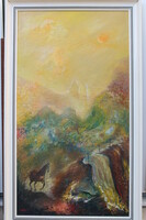 György Csuta's painting Horses Gallop