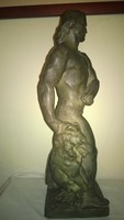 Jenő Grantner (b.Pest, 1907-b.Pest 1983) Toldi terracotta statue, perfect, 36 cm
