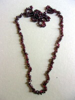 Garnet necklace - 80 cm