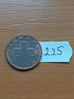 Switzerland 2 rappen 1963 bronze 225