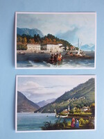 Postcard (m1) - Italy - Lake Como in the 1840s - description!!!