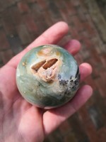 Beautiful amazonite sphere, mineral
