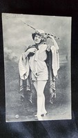 Cca. 1903 FEDÁK SÁRI ZSAZSA A DIVA PRIMADONNA BOB HERCEG JELZETT FOTÓLAP KÉP STRELINSKY FOTÓ