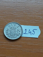 Spain 10 pesetas 1983 copper-nickel, i. King John Charles 245