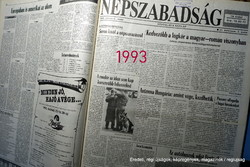 31. Birthday :-) January 7, 1993 / people's freedom / newspaper - Hungarian / daily. No.: 26622