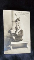 Cca. 1911 FEDÁK SÁRI DÍVA PRIMADONNA +KIRÁLY ERNŐ KIRÁLY SZINHÁZ FOTÓLAP A KIS GRÓF Strelisky fotó