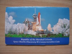 Marshall Islands $ 5 - Discovery Space Shuttle 1988