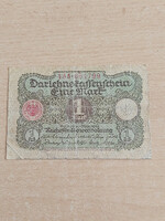 Germany 1 mark 1920 darlehnkassenschein 435