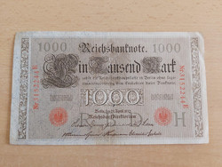 German Empire 1000 Marks 1910 315 red stamp
