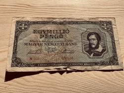 1000000 PENGÖ 1946 nov.16 /N005/ Alacsony sorszám!