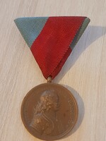 Felvidéki Emlékérem 1938 II. Rákóczi Ferenc bronz érem