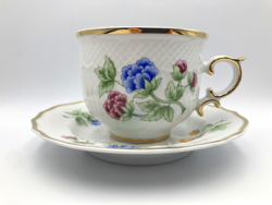 Ravenclaw hydrangea tea cup + saucer, set of 2