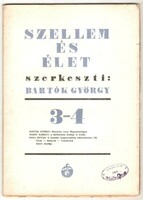 Bartók György: ﻿Szellem És Élet  1938