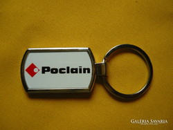 Poclain metal keychain