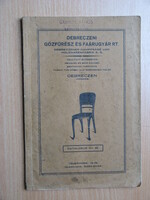 Debreczeni Gőzfűrész és Faárugyár Rt. Képes katalógus 1928 előtti