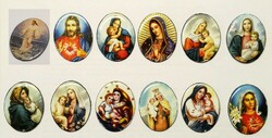 Retro catholic fire enamel pendant selection, same price with varied holy images. 30X40mm.
