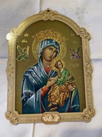 A very nice holy picture that can be hung on the wall.