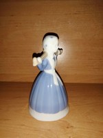 Porcelán vízhordó lány - 12 cm