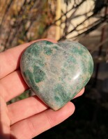 Aventurine heart, mineral crystal