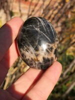 Black moonstone, mineral crystal