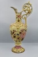 Antique Zsolnay historicizing decorative jug from the Rococo series (38cm)
