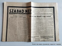 1953 March 8 / free people / as a gift :-) original, old newspaper no.: 26578