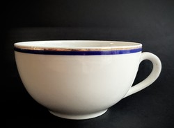 Zsolnay antique blue gold striped tea cup