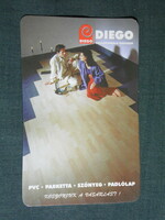 Card calendar, diego, pvc, parquet, carpet store, Pécs, 1997, (5)