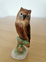 Bodrogkeresztúr porcelain figure, owl