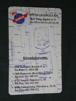 Card calendar, Pécs geodezia kft. , Surveyor, 1997, (5)