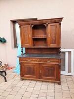 German tin sideboard 145x200 with marble top